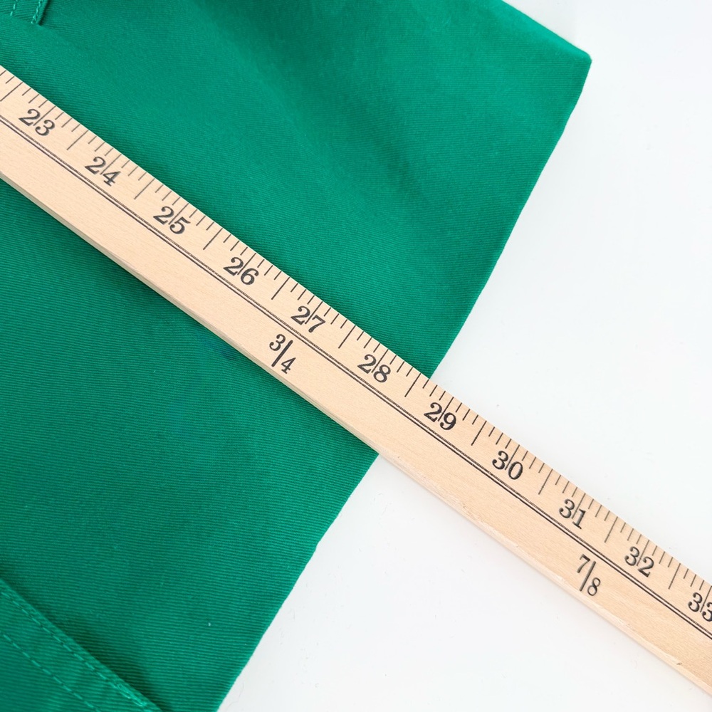 Daisy Fuentes Medium Emerald Green Double Breasted Short Trench Coat Jacket Chic - Picture 8 of 9
